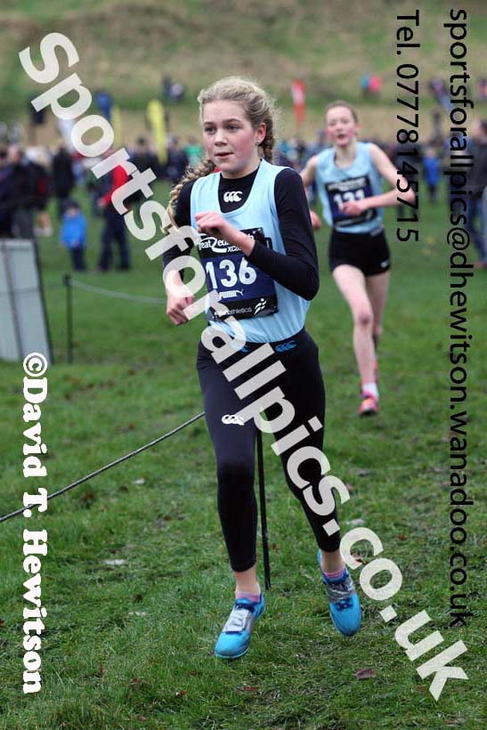 Girls under-15 Inter-District, 2017 Great Edinburgh Cross Country. Photo: David T. Hewitson/Sports for All PIcs